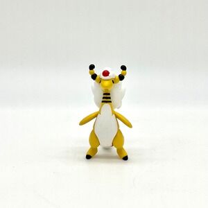 Tomy Mega Ampharos Pokemon Figure Toy Collectible Anime Yellow White‎